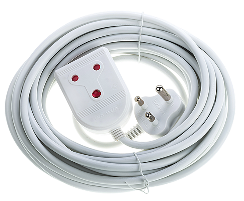 Extension Lead 10 A 10 M White E/Mate