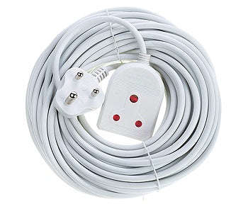 Extension Lead 10 A 20 M White E/Mate