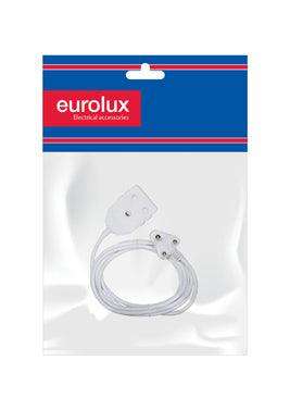 Extension Cord White 1.00mm 3m Double