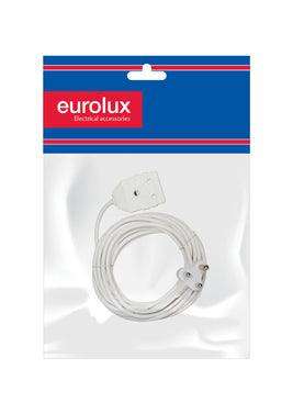 Extension Cord White 1.50mm 5m Double