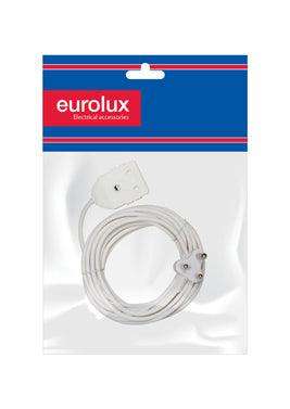 Extension Cord White 1.50mm 10m Double