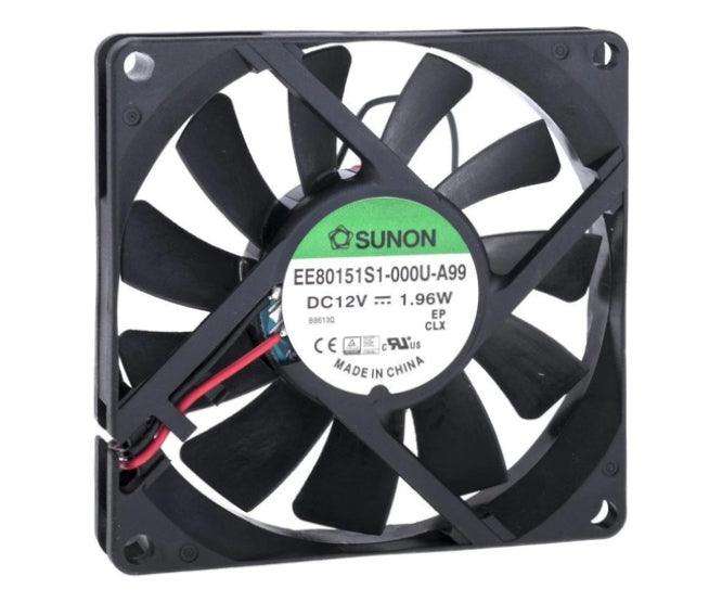 12 Vdc Axial Fan 80sqx15mm Sleeve Bearing 37 Cfm Lead Ee80151 S1 0000 A99 *A*