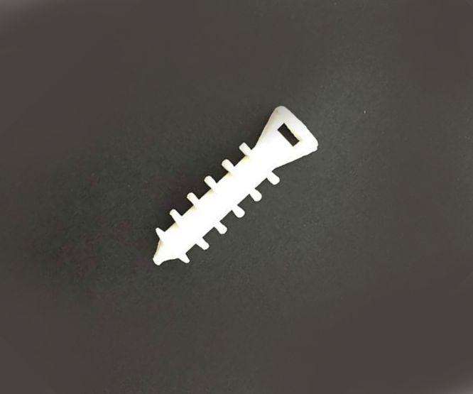 Wall Plug Cable Tie Mount 7mm White Eh 1 W7