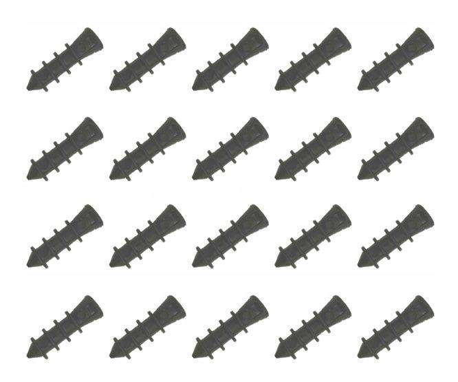 Plug Cable Fixing Black 6mm 100/Bag Eh1 B6