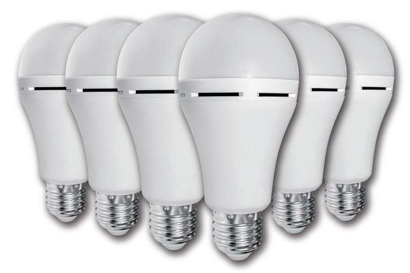 Elecstor E27 7 W Rechargeable Warm White 6 Pack