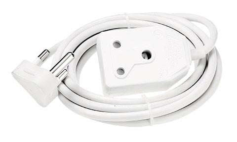 Extension Lead Mts 3 Mx1.5 Mm White