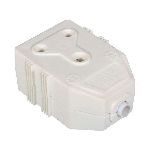 Janus Coupler White Pvc Double 16 A
