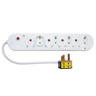 Wonderplug 8 Way Multiplug White