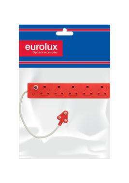 Multi Plug 5 Way 5x16 A Dedicated Red