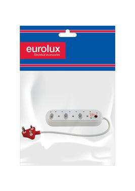 Multi Plug 6 Way 3x16 A 3x5 A Surge & Overload Protection