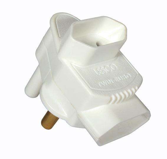 Euro Adaptor 2x5 A Twin Top & Botton Entry