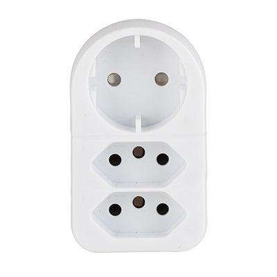 3 Way Adaptor 1x Sch 2x16 A Za