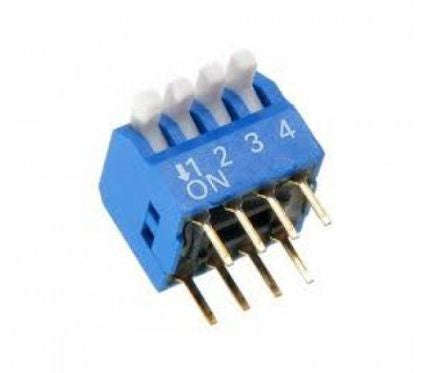 Dip Switch 4 Pole 100m A Piano Pcb Eps104 Az
