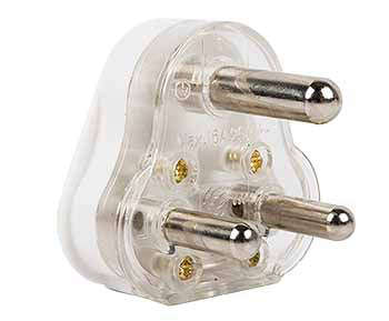 Plug Top 16 A Hollow Pin White E/Mate
