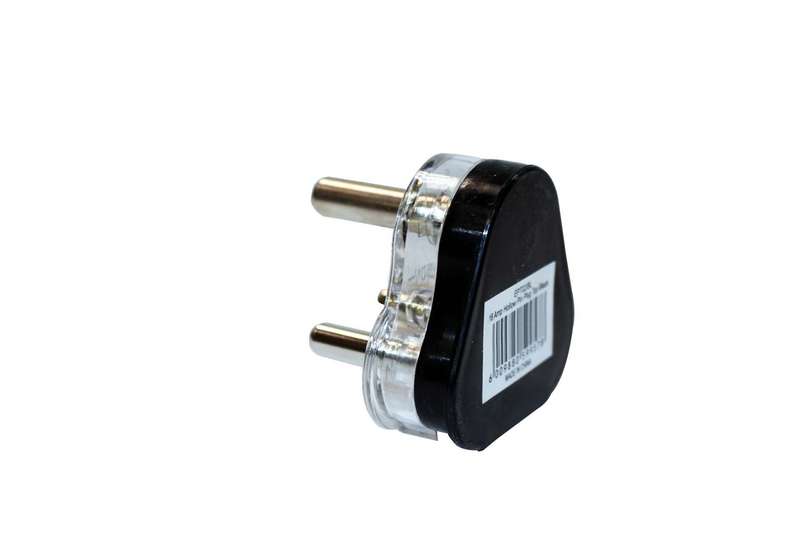 Plug Top 16 A Solid Brass Pin Black