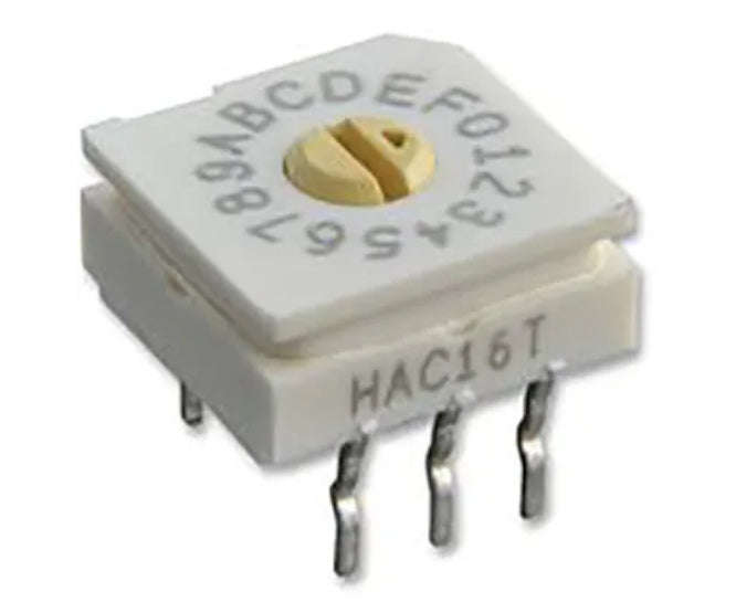 Rotary Dip Switch 16 W C/Code Flat White Erd616 Cs