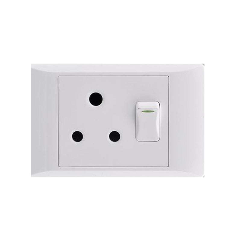 Socket E/Mate 2 X4 Single 16 A White