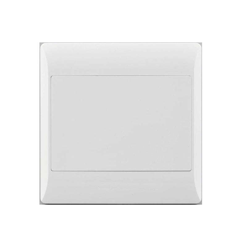 Socket E/Mate 4 X4 Blank Plate White