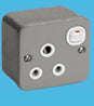 ***Bs Single Switch Socket Grey 10 A
