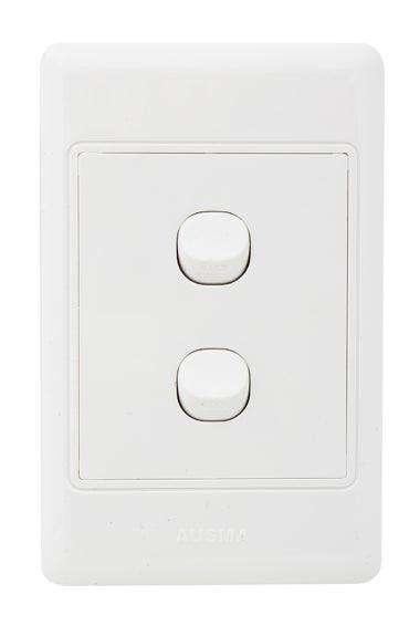 Eurolux Switch 2 Lever 1 Way Complete