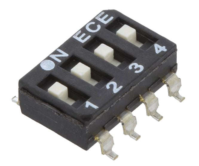 Dip Switch Smd 04 P Low Profile Actuator 51/Tube Esd104 Ltz