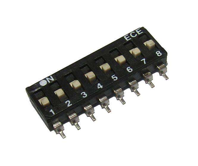 Dip Switch Smd 8 W L/P J Leg Esd108 Lz