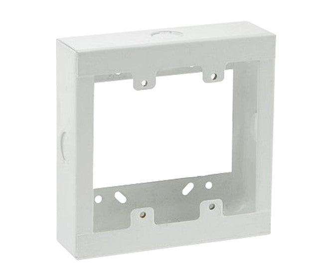 Extension Box Steel White 4 X4 Open Back Ext Steel 4 X4