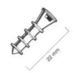 Plug Cable Fixing White 6mm Debulk Eh1 W6