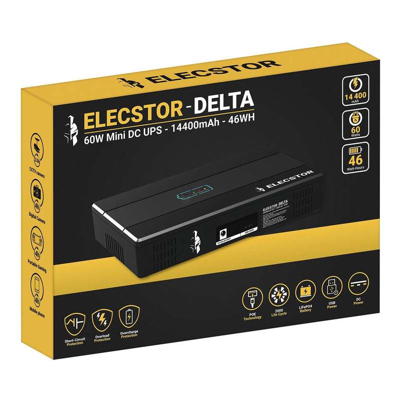 Elecstor 60 W Mini Ups 14400m Ah 46 Wh