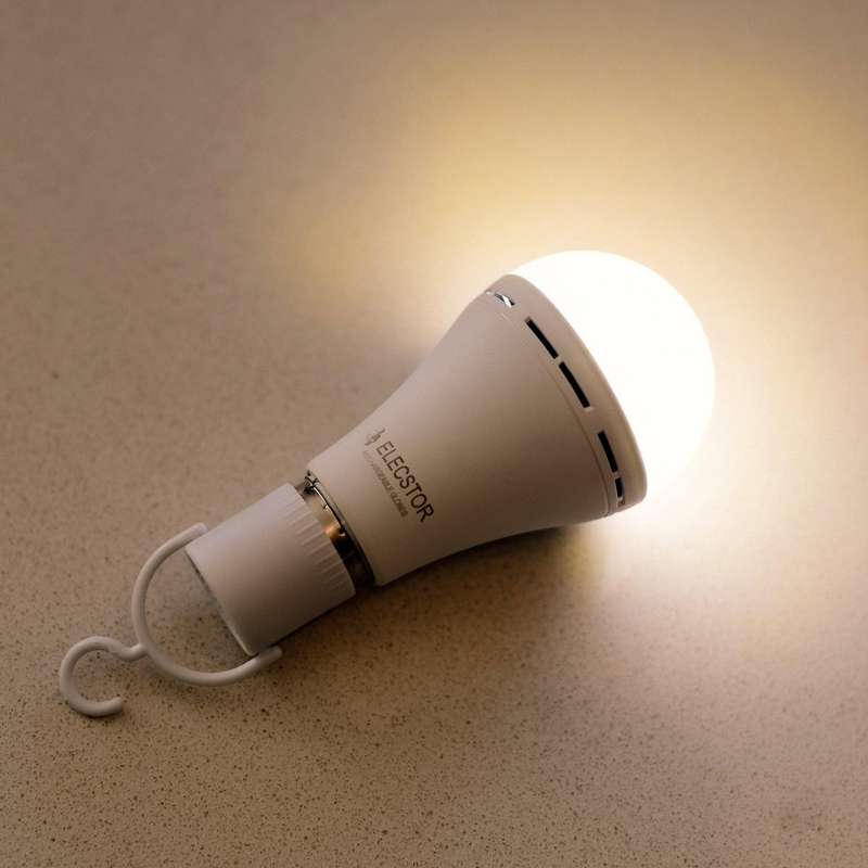 Elecstor E27 7 W Rechargeable Warm White 6 Pack