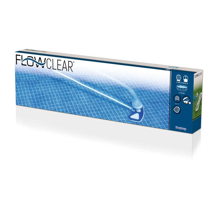 Bestway Pool+ Cleaning Kit (Contents:1 Aluminum Pole, 1 Mesh Netting, 1 Skimmer, 1pc 7.5 Metre Ho...