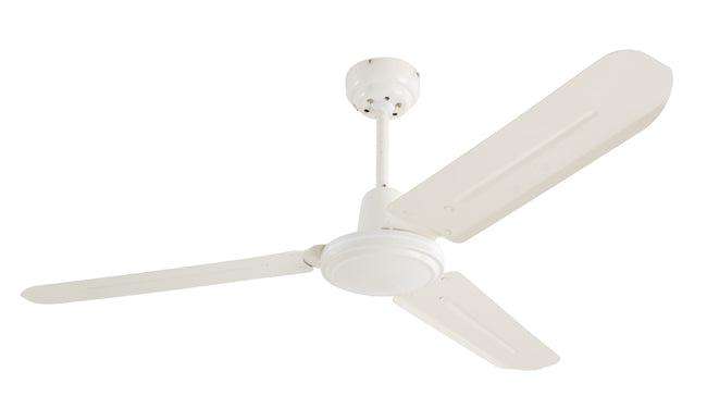 Industrial Ceiling Fan 3 Blades White Motor Power 60w