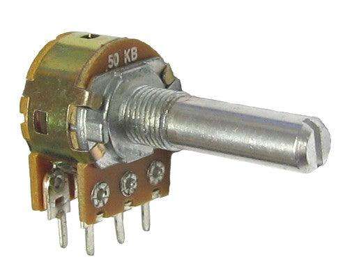 Potentiometer W/Switch Lin Pcb 17mm 500 K F16 Ksh N B500 K L20 Fc