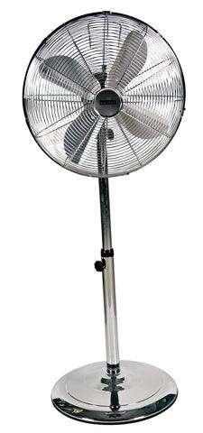 Standing Fan 4 Blades Satin Chrome
