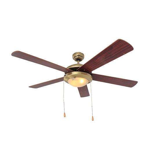 Comet Ceiling Fan 5 Blades Antique Brass Motor Power 60w