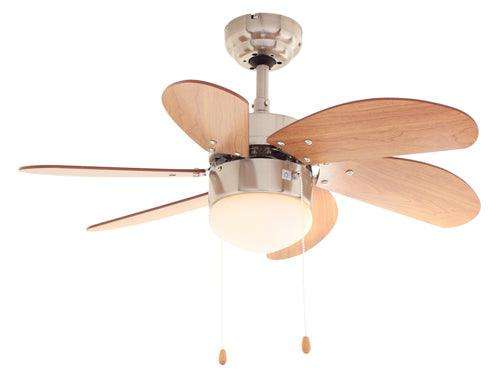 Turbo Swirl Ceiling Fan 6 Blades Cherry Motor Power 50w