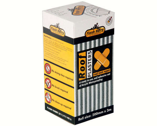 Flash Harry Roof Plasters 3 M X 100 Mm Black