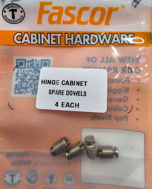 Fascor Hinge Cabinet Spare Dowels P/4