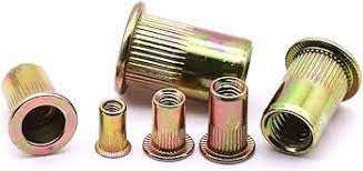 Rivnuts Yellow Zinc Plated 4 Mm P/10