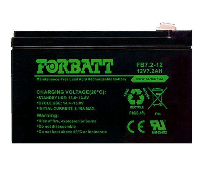 Battery Sla 12 V 7.2 Ah 151x65x94 Fb7.2 12