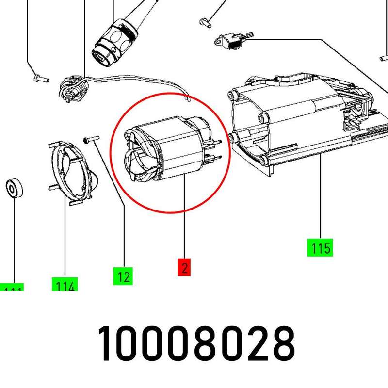 Field Assembly Df 700 Eq 230 V Et Bg
