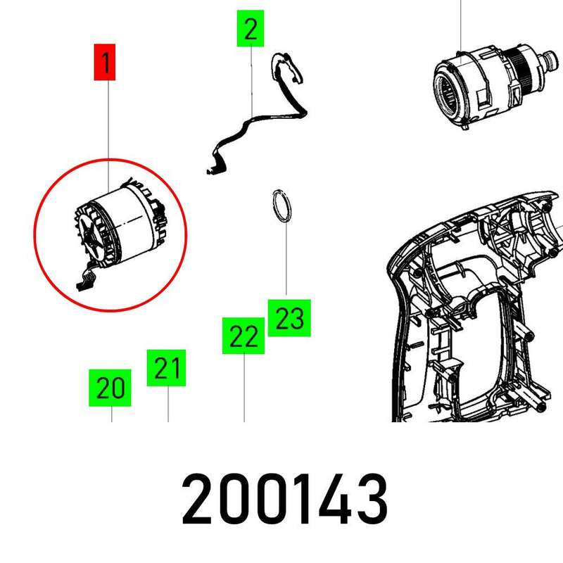 Motor C 18 Li Ecm