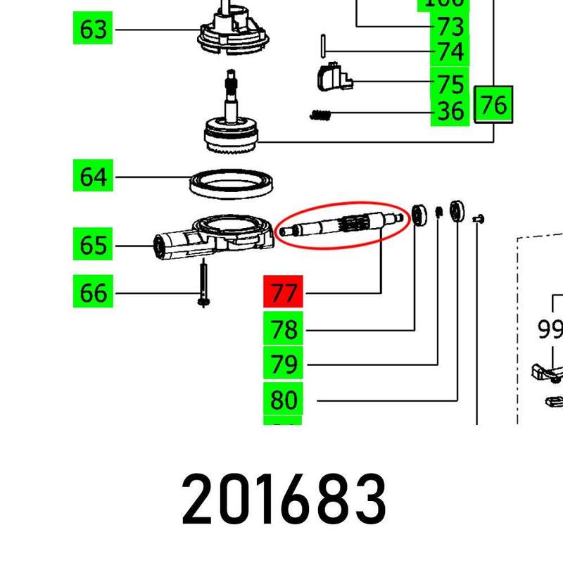 Cutter Spindle Df500 Q Et Bg