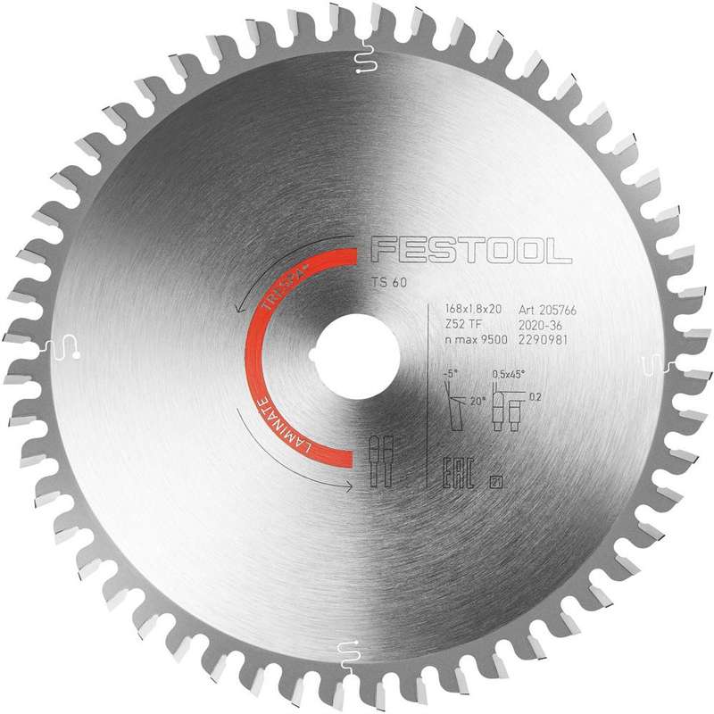 Saw Blade H 168 X1.8 X20 Tf52