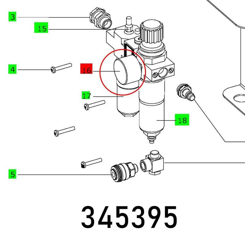 Pressure Gauge Ma 40 16 1 8