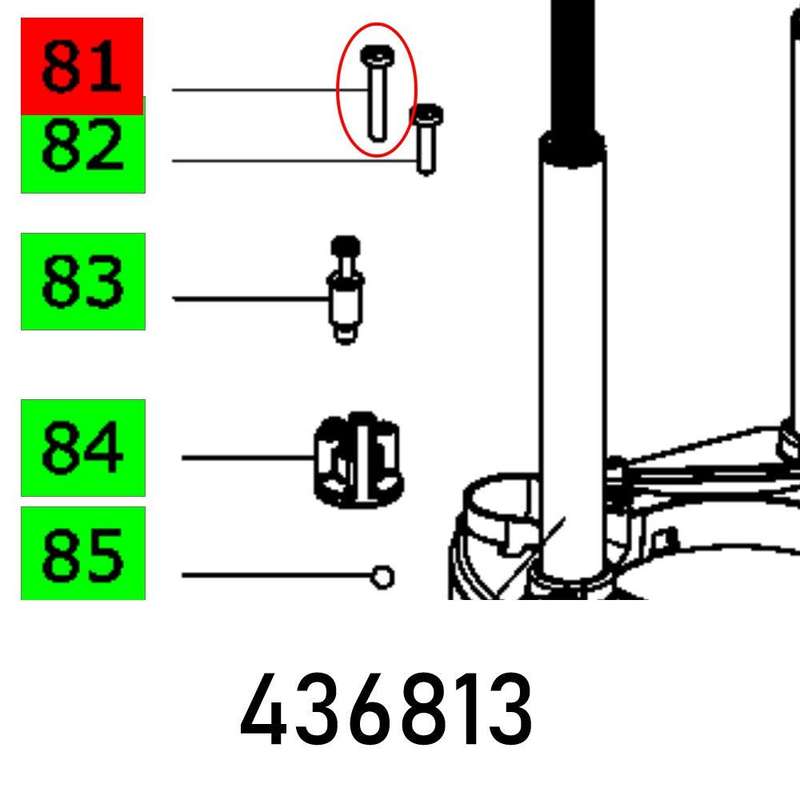 Flat Head Screw Din 85 M5 X30 4.8 Long