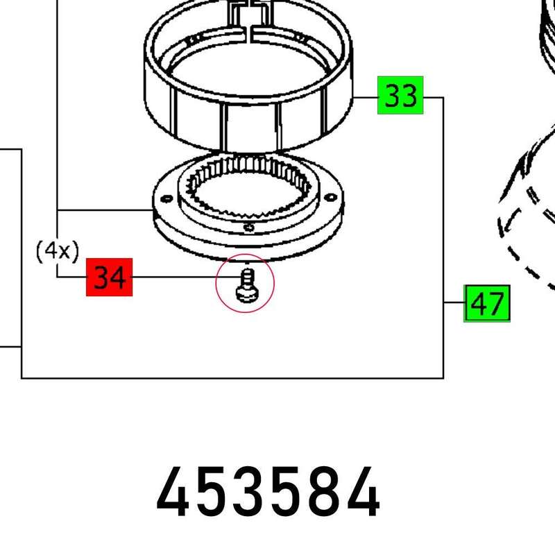 Ch. Head Screw Din 7984 M4 X6