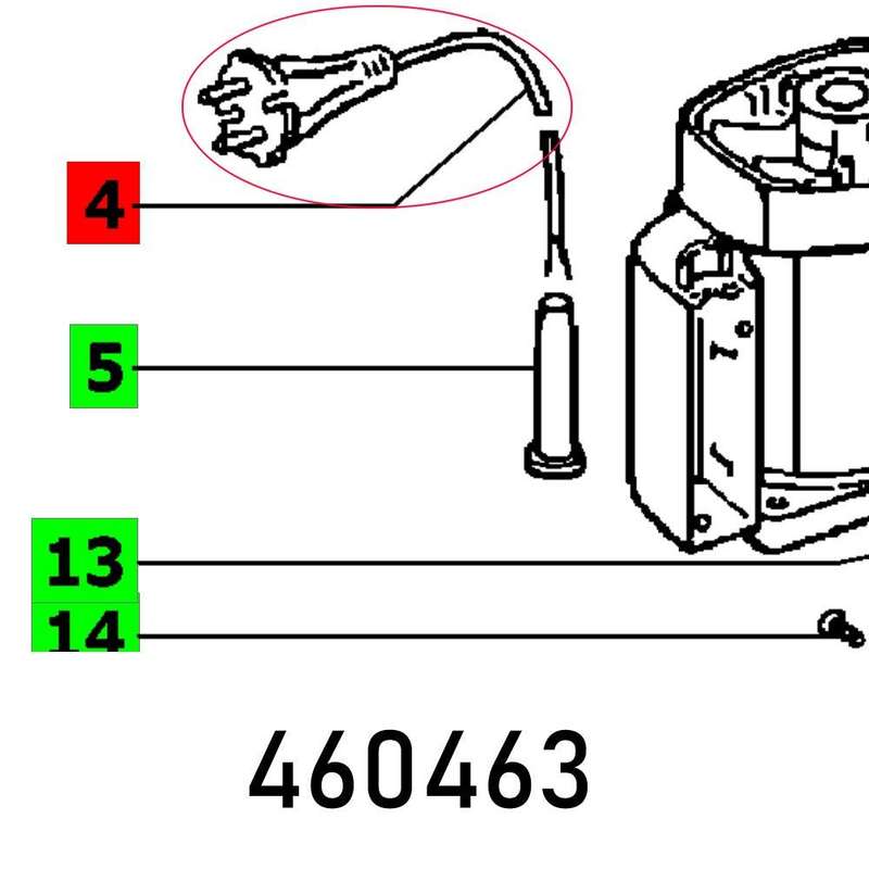 Cable With Plug Bs 75 E Din H07 Rn F