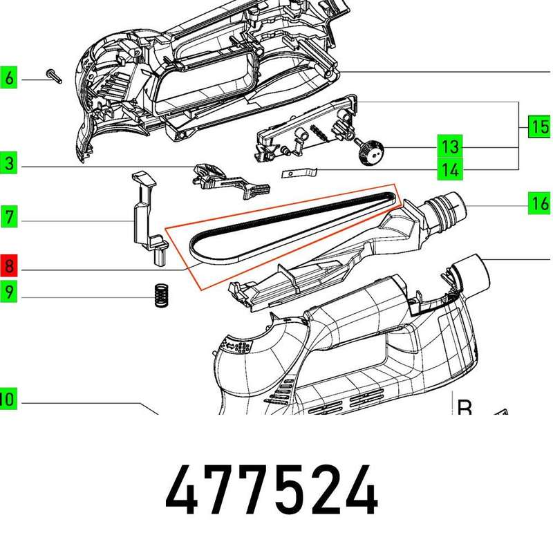 Poly V Belt Ro 90 Dxfeq