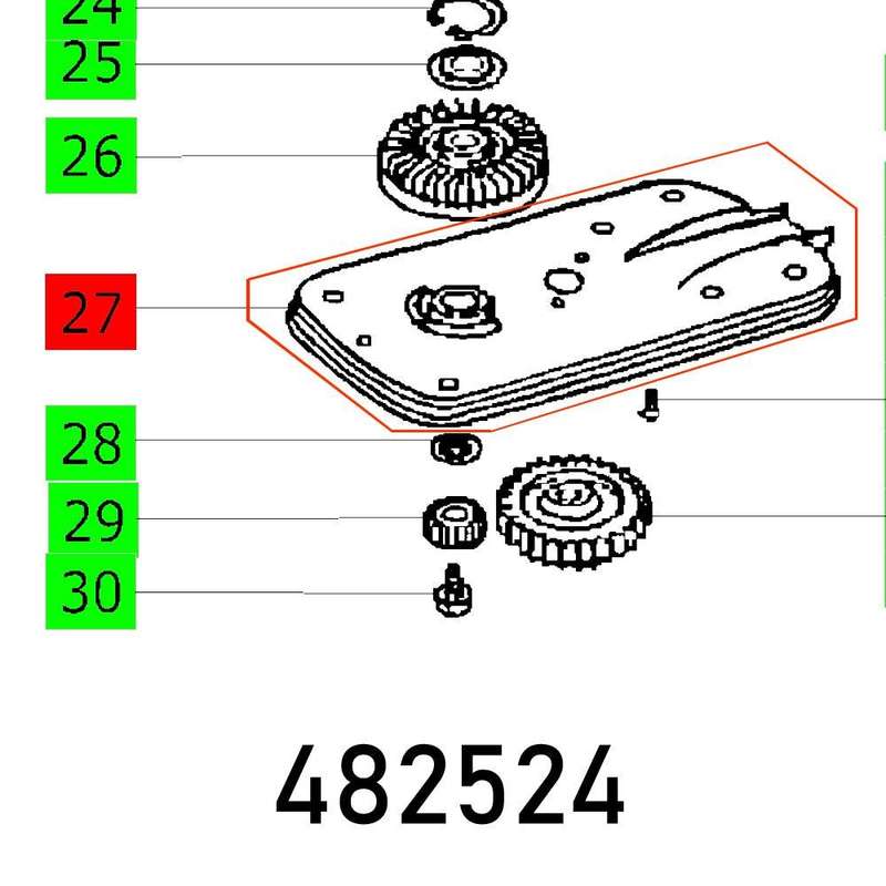 Plate Rs 1 Vollst.